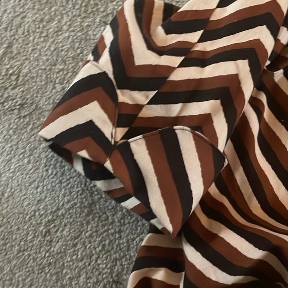 Eva Franco kimono open front jacket pockets M/L Chevron - Picture 4 of 4